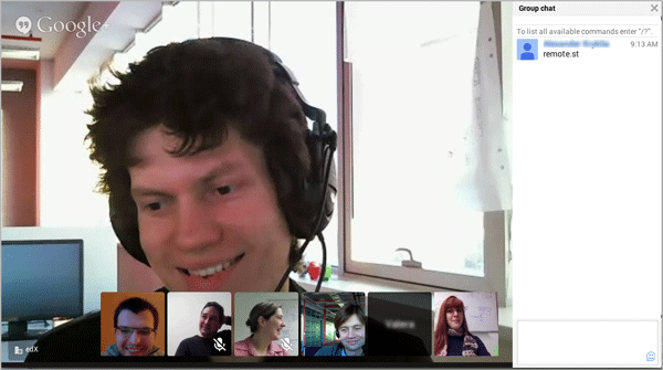 Image of the instant hangout