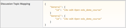 Policy value of {"General": {"id": "i4x-edX-Open-edx_demo_course"} "General": {"id": "i4x-edX-Open-edx_demo_course"}}