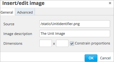 An image of the Insert image dialog box with a reference to an image file.