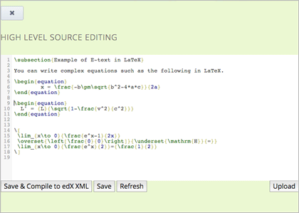 An image of the LaTeX editor.