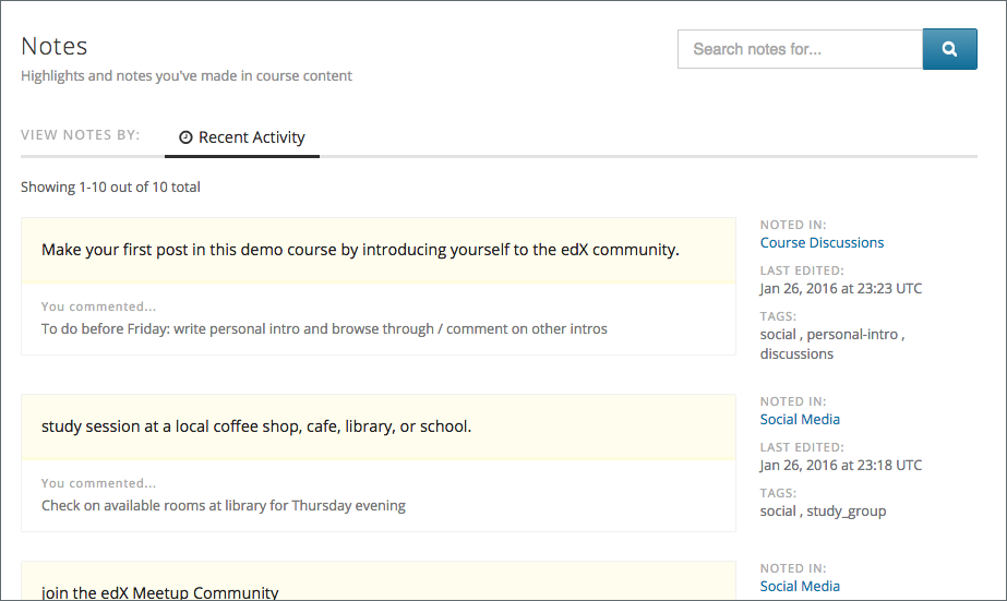 18 Taking Notes In An EdX Course Open EdX Learner s Guide Koa 